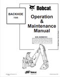 BOBCAT 725S BACKHOE OPERATION AND MAINTENANCE MANUAL 6901069 PDF