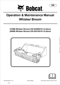 BOBCAT 72WB, 90WB WHISKER BROOM OPERATION AND MAINTENANCE MANUAL 6901160 PDF