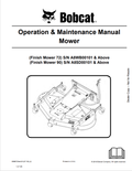 BOBCAT 72, 90 MOWER OPERATION AND MAINTENANCE MANUAL 6986723 PDF