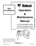 BOBCAT 72 IN. HYD, 72 IN. MAN, 84 IN. HYD SOIL CONDITIONER OPERATION AND MAINTENANCE MANUAL 6901112 PDF