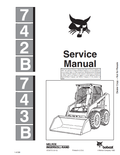 BOBCAT 742B, 743B LOADER SERVICE MANUAL 6720772 PDF