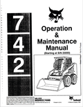 BOBCAT 742 LOADER OPERATION AND MAINTENANCE MANUAL 6720180 PDF