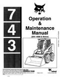 BOBCAT 743 LOADER OPERATION AND MAINTENANCE MANUAL 6556862 PDF