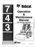 BOBCAT 743 LOADER OPERATION AND MAINTENANCE MANUAL 6566605 PDF