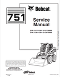 BOBCAT 751 LOADER OPERATION AND MAINTENANCE MANUAL 6900443 PDF