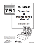 BOBCAT 751 LOADER OPERATION AND MAINTENANCE MANUAL 6900967 PDF