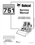 BOBCAT 751 LOADER OPERATION AND MAINTENANCE MANUAL 6900975 PDF