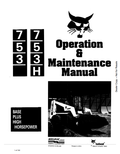 BOBCAT 753, 753H LOADER OPERATION AND MAINTENANCE MANUAL 6722443 PDF