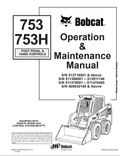 BOBCAT 753, 753H LOADER OPERATION AND MAINTENANCE MANUAL 6900374 PDF