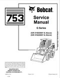 BOBCAT 753 LOADER G SERIES SERVICE MANUAL 6900976 PDF