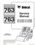 BOBCAT 763, 763 HIGH FLOW LOADER SERVICE MANUAL 6900091 PDF