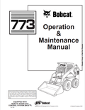 BOBCAT 773 LOADER OPERATION AND MAINTENANCE MANUAL 6900372 PDF