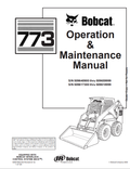 BOBCAT 773 LOADER OPERATION AND MAINTENANCE MANUAL 6900789 PDF