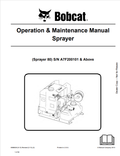 BOBCAT 80 SPRAYER OPERATION AND MAINTENANCE MANUAL 6986508 PDF