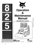 BOBCAT 825 LOADER OPERATION AND MAINTENANCE MANUAL 6549635 PDF