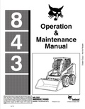 BOBCAT 843 LOADER OPERATION AND MAINTENANCE MANUAL 6566408 PDF