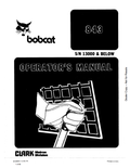 BOBCAT 843 LOADER OPERATOR MANUAL 6556864 PDF