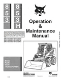 BOBCAT 853, 853H LOADER OPERATION AND MAINTENANCE MANUAL 6722406 PDF