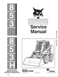 BOBCAT 853, 853H LOADER SERVICE MANUAL 6724012 PDF