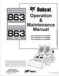 BOBCAT 863, 863 HIGH FLOW OPERATION AND MAINTENANCE MANUAL 6900790 PDF