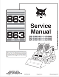 BOBCAT 863, 863 HIGH FLOW SERVICE MANUAL 6724799 PDF