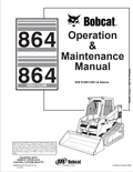 BOBCAT 864, 864 HIGH FLOW OPERATION AND MAINTENANCE MANUAL 6900626 PDF