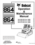 BOBCAT 864, 864 HIGH FLOW OPERATION AND MAINTENANCE MANUAL 6900953 PDF