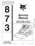 BOBCAT 873 LOADER SERVICE MANUAL 6900382 PDF