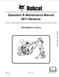 BOBCAT 8811 BACKHOE OPERATION AND MAINTENANCE MANUAL 6990894 PDF