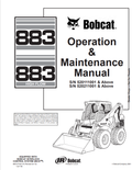 BOBCAT 883, 883 HIGH FLOW OPERATION AND MAINTENANCE MANUAL 6901274 PDF