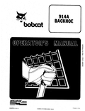 BOBCAT 914A BACKHOE OPERATOR MANUAL 6545746 PDF
