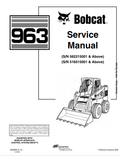BOBCAT 963 LOADER OPERATION AND MAINTENANCE MANUAL 6900988 PDF