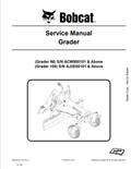 BOBCAT 96, 108 GRADER SERVICE MANUAL 6987469 PDF