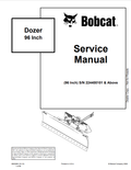 BOBCAT 96 INCH DOZER SERVICE MANUAL 6903383 PDF