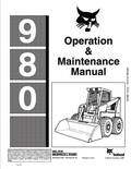 BOBCAT 980 LOADER OPERATION AND MAINTENANCE MANUAL 6570340 PDF
