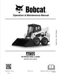 BOBCAT A770 ALL WHEEL STEER LOADER OPERATION AND MAINTENANCE MANUAL 7253835 PDF