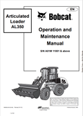 BOBCAT AL350 ARTICULATED LOADER OPERATION AND MAINTENANCE MANUAL 4900053 PDF