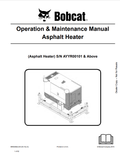 BOBCAT ASPHALT HEATER OPERATION AND MAINTENANCE MANUAL 6990458 PDF