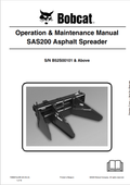 BOBCAT ASPHALT PROCESSOR OPERATION AND MAINTENANCE MANUAL 6990461 PDF