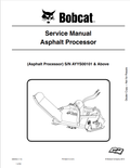 BOBCAT ASPHALT PROCESSOR SERVICE MANUAL 6990462 PDF