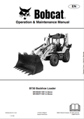BOBCAT B730 BACKHOE LOADER OPERATION AND MAINTENANCE MANUAL 7402294 PDF