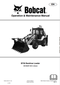 BOBCAT B730 BACKHOE LOADER OPERATION AND MAINTENANCE MANUAL 7402301 PDF