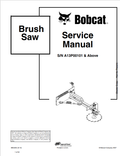 BOBCAT BRUSH SAW SERVICE MANUAL 6904204 PDF