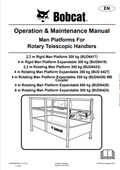 BOBCAT BUD6417, BUD6419, BUD6423, BUD 6427, BUD6439, BUD6429, BUD6425 MAN PLATFORMS FOR ROTARY TELESCOPIC HANDLERS OPERATION AND MAINTENANCE MANUAL 7266225 PDF
