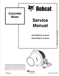 BOBCAT CONCRETE MIXER SERVICE MANUAL 6900884 PDF
