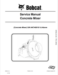 BOBCAT CONCRETE MIXER SERVICE MANUAL 6990042 PDF