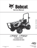 BOBCAT CT1021, CT1025 COMPACT TRACTOR SERVICE MANUAL 7371512 PDF