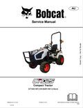 BOBCAT CT1025 COMPACT TRACTOR SERVICE MANUAL 7398893 PDF
