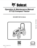 BOBCAT CT122 COMPACT TRACTOR OPERATION AND MAINTENANCE MANUAL 6986919 PDF