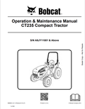 BOBCAT CT235 COMPACT TRACTOR OPERATION AND MAINTENANCE MANUAL 6986643 PDF